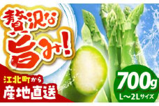 【3~8月発送】 アスパラ 700g（L〜2Lサイズ）　【えぐちファーム】 [HDE001] 食品 野菜 アスパラ アスパラガス あすぱら あすぱらがす 佐賀県 佐賀 国産