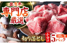 ＜特選＞佐賀牛 切り落とし 2kg（約400g×5パック）【肉の三栄】黒毛和牛 モモ ウデ バラ [HAA135]