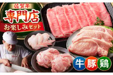 牛・豚・鶏 お楽しみセット 計1.5kg 【肉の三栄】 牛肉 豚肉 鶏肉 [HAA146]