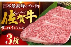 佐賀牛サーロインステーキ 計600g（200g×3枚） [HDH007]