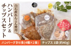 【栄養たっぷりヘルシー！】れんこんハンバーグとれんこんチップスセット【べんがら】[IAZ001]