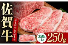 佐賀牛 贅沢 サーロインステーキ 250g×1枚（計250g）【いろは精肉店】佐賀県産 佐賀牛 牛肉 国産 肉 和牛 サーロイン ステーキ さーろいん すてーき 冷凍 白石町 九州 定期便 人気 高評価 九州 佐賀県 白石町 [IAG050]