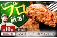 【牧場直送】佐賀県産 しろいし牛 ボリュームたっぷり 手ごね ハンバーグ 120g×10個【佐賀セントラル牧場】佐賀県産 ハンバーグ 牛肉 冷凍 はんばーぐ 牛肉 お惣菜 おかず 和牛 国産 ハンバーグ 九州 佐賀県 白石町 [IAH044]