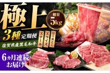 【肉のプロが厳選！】【6回定期便】佐賀県産和牛 極上定期便【いろは精肉店】佐賀県産 佐賀産和牛 牛肉 国産 肉 和牛 セット 冷凍 九州 人気 高評価 九州 佐賀県 白石町 [IAG072]