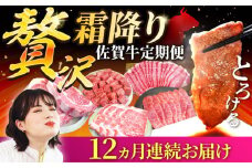 【牧場直送】【12回定期便】佐賀牛 贅沢 霜降り 定期便【佐賀セントラル牧場】佐賀県産 牛肉 お肉 肉 霜降り 国産 九州 佐賀県 白石町 [IAH088]