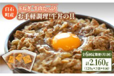 【全6回定期便】身体にやさしい！お手軽調理！牛丼の具（120g×3袋入り）【べんがら】 [IAZ007]