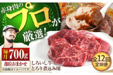 【牧場直送】【12回定期便】佐賀県産 しろいし牛 とろり 煮込み用 700g【佐賀セントラル牧場】佐賀県産 肉 お肉 牛肉 カレー シチュー スネ ネック 九州 佐賀県 白石町 [IAH141]