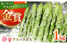 身体にやさしい こだわり 春芽 アスパラガス 約1kg【ひがじま農園】 [ICW001]
