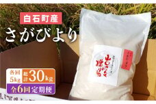 【令和7年11月以降発送】【6回定期便】 特別栽培米 さがびより 5kg 白米 ～山口さんちの贈り物～【y'scompany】佐賀県産 特別栽培米 米 お米 5kg さがびより サガビヨリ 白米 人気 高評価 九州 佐賀県 白石町 [IAS016]