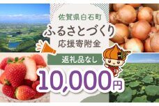 【返礼品なし】佐賀県白石町 ふるさとづくり応援寄附金（10,000円分） [IZY006]