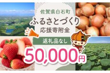 【返礼品なし】佐賀県白石町 ふるさとづくり応援寄附金（50,000円分） [IZY007]