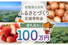 【返礼品なし】佐賀県白石町 ふるさとづくり応援寄附金（1,000,000円分） [IZY009]