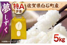 【佐賀県白石産】令和6年産 夢しずく 5kg【ちわたのふぁーむ】 [IDE003]