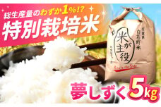 【先行予約】【令和7年産】こだわりの特別栽培米！ 夢しずく 5kg 【定松ファーム】佐賀県産 白米 コメ こめ お米 白米 夢しずく ゆめしずく 人気 高評価 九州 佐賀県 白石町 [IBV003]