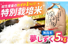 【先行予約】【令和7年産】こだわりの特別栽培米！ 無洗米 夢しずく 5kg 【定松ファーム】佐賀県産 白米 コメ こめ お米 白米 無洗米 夢しずく ゆめしずく 人気 高評価 九州 佐賀県 白石町 [IBV004]