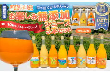 山本農園のお楽しみ無添加ジュース ３本セット 100％ジュース 無添加ジュース 無添加 ジュース みかんジュース 720ml 3本 温州みかん クレメンティン スイートスプリング せとか なつみ はるか おでこちゃん ニューサマーオレンジ 温州 みかん ミカン 蜜柑 温州蜜柑 温州ミカン フルーツ くだもの 果物 ミネラル豊富 国産 贈答用 佐賀県 太良町 N118 