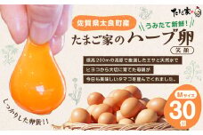 たまご家のハーブ卵（笑顔）30個 たまご 卵 玉子 タマゴ 鶏卵 卵かけご飯 佐賀県 太良町 MA2 
