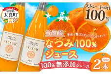 なつみ100％ジュース720ml×2本セット 無添加 ストレートジュース みかんジュース ストレート 100% オレンジジュース ジュース なつみ 柑橘 果汁飲料  果物 くだもの フルーツ 飲料 果汁100% 無着色 無香料 佐賀県 太良町 O180
