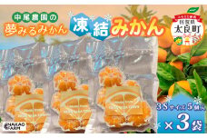 中尾農園の夢みるみかん 凍結みかん3Sサイズ5個入×3袋  みかん ミカン 蜜柑 柑橘 小玉 凍結みかん フルーツ くだもの 果物 ビタミン豊富 国産 月の引力が見える町 さがみかん 太良みかん 夢みるみかん おいしい 減農薬 濃厚 ギフト 贈答品 贈り物 冷凍 佐賀県 太良町 M110
