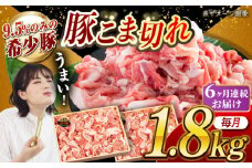 【月1回約1.8kg×6回定期便】大西海SPF豚 こま切れ 計約10.8kg 長崎県/長崎県農協直販 [42ZZAA054]
