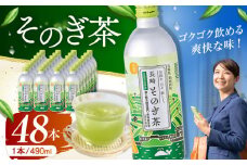 そのぎ茶 490ml×48本 長崎県/長崎県農協直販 [42ZZAA033] 缶 ドリンク 飲料 茶 お茶 おちゃ 飲み物 長崎県産  彼杵