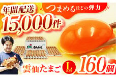 Lサイズ160個(150個＋割れ補償10個入り) 長崎県/塚ちゃん雲仙たまご村 [42ACAE006] 卵 玉子 タマゴ 鶏卵 長崎 島原 九州 大容量 たっぷり 