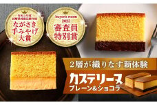 【行列のできる相談所で紹介！】長崎カステリーヌ（プレーン・ショコラ）2種セット 長崎県/タナカヤ [42AAAA001]カステリーヌ カステラ ショコラ テリーヌ チョコ 菓子 デザート 冷凍 メディア紹介 ご当地スイーツ 