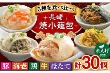 長崎焼小籠包5種 詰合せ 計30個 蓮華2個付 長崎県/チャイデリカ [42AABV003] 小籠包 焼小籠包 中華 点心 飲茶 惣菜 おかず 豚肉 豚 簡単調理 手軽 簡単 フライパン調理 冷凍 ギフト 贈り物 長崎県産 国産 長崎 