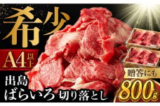 長崎和牛 出島ばらいろ切り落とし （モモ、バラ、カタのいずれか）400g×2 長崎県/合同会社肉のマルシン [42AAAO001]