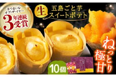五島ごと芋 生スイートポテト1箱(10個入り) 長崎県/ごと株式会社 [42AJAD003] ごと芋 さつまいも サツマイモ スイートポテト 甘い スイーツ