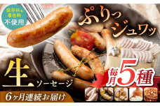 【全6回定期便】【焼くとジューシー、ボイルでスープのダシに】低添加生ソーセージセット 長崎県/Gris Hause NAGASE [42AACB004] 詰合せ バーベキュー BBQ プレゼント おつまみ ウインナー 