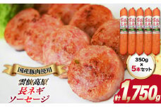 雲仙高原 長ネギソーセージ（350g×5本） 長崎県/長崎県農産品流通合同会社 [42AMAE010] ソーセージ ウインナー ハム 