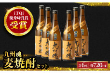 25゜九州魂・麦焼酎 720ml×6本 長崎県/霧氷酒造 [42AACG002]