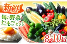 新鮮 旬の野菜・たまごセット（8品〜10品） 長崎県/長崎県農産品流通合同会社 [42AMAE018]