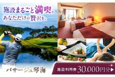 パサージュ琴海 施設利用券 30,000円 長崎県/株式会社パサージュ琴海 [42AACP006]
