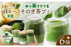めっ茶イケてるそのぎ茶プリン6個セット 長崎県/有限会社シュシュ [42AEAA016]