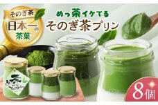めっ茶イケてるそのぎ茶プリン8個セット 長崎県/有限会社シュシュ [42AEAA017]