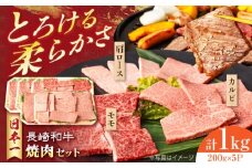 長崎和牛 モモ焼肉スペシャル 計1kg（モモ600g・肩ロース200g・カルビ200g）長崎県/有限会社シュシュ [42AEAA032]