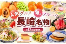 【全12回定期便】長崎人気グルメ＆旬のフルーツ定期便 長崎県ふるさと納税 [42ZZZZ036]