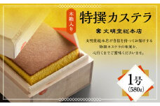 【7営業日以内発送】特撰カステラ1号 文明堂 総本店 かすてら 贈り物 お土産 常温