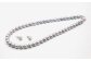 あこや真珠 (8-8.5mm珠、グレー系) ネックレス ＆ ピアス セット
