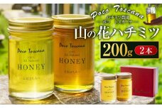 山の花 ハチミツ 200g瓶×2本セット 合計400g 蜂蜜 はちみつ 非加熱ハチミツ 長崎 ハチミツ農園PocoToscana