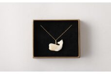 【限定10個】くじら工芸品 くじらペンダント ／ 工芸品 鯨 歯 アクセサリー 雑貨 お土産 五島 玄海 九州 長崎