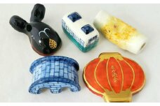 長崎 箸置き 5個セット (路面電車・眼鏡橋・くじら・ランタン・ちくわ) ／ 食器 セット お箸 箸おき キッチン 日用品 