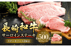 長崎和牛サーロインステーキ2枚セット 合計500g （250g×2枚） ／ 国産 ソース付き ステーキ 肉 お肉 和牛 