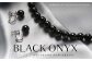 オニキス ネックレス ピアス 2点 セット 艶あり 8mm ／ アクセサリー ジュエリー スタッドピアス onyx