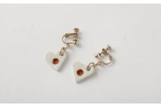 イヤリング ／ アクセサリー 装飾品 ガラス ビードロ ガラス細工 陶器 ハート 長崎県 長崎市