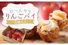 ひ～んやりりんごパイ 5個入り ／ りんごパイ アップルパイ デザート スイーツ 菓子 洋菓子 小分け 長崎県 長崎市 お菓子の雲仙堂
