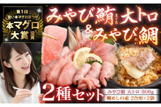 みやび鮪 訳あり 規格外 大トロ 600g (200g前後×3～5パック) ＋ 鯛めしの素2袋 ／ マグロ 鮪 まぐろ 魚介類 刺身 鯛めし 長崎県 長崎市 坂田水産
