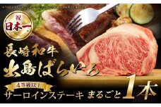 長崎和牛 出島ばらいろ サーロイン まるごと 一本分 ／長崎和牛 国産 和牛 牛肉 国産牛 お肉 肉 約7kg程度 肉のマルシン 長崎県 長崎市